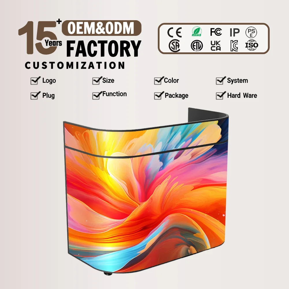 Led Screen Dj Facade Portable Mobile Table 3d Dj Booth Console Sale Customizable Flexible Panels
