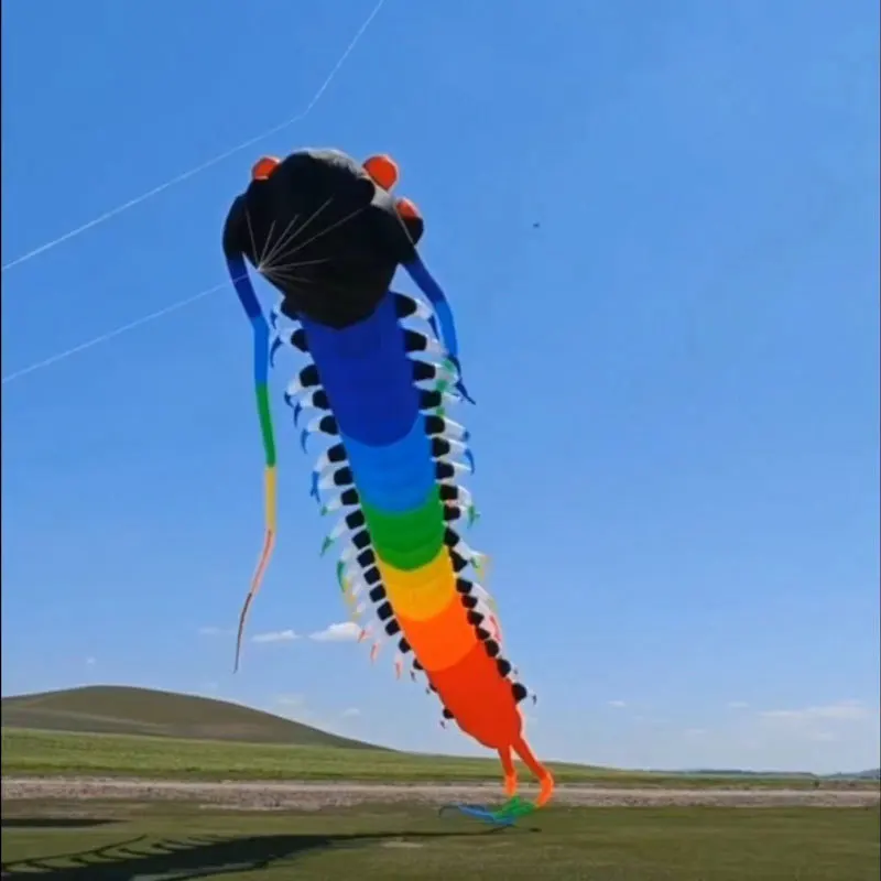 Inflatable centipede kite, pendant kite, nylon umbrella cloth, cannot be flown alone