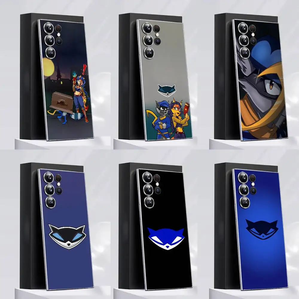 

Fox S-Sly Cooper Phone Case For Samsung S24,30,21,22,23,20 FE,lite,PIus,Ultra,5G,Note,9,10 Transparent Cover
