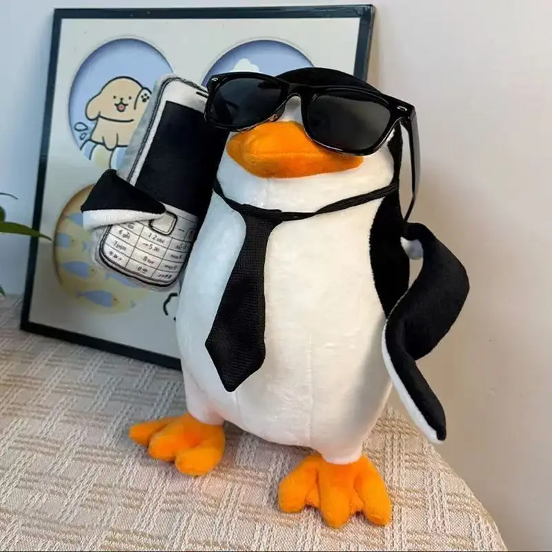2026 Divertente Pinguino Accademico Peluche Hot Pinguino Memes Peluche Carino Casa Farcito Decor Cuscino Bambola Giocattolo Regalo Per Bambini Per I Bambini