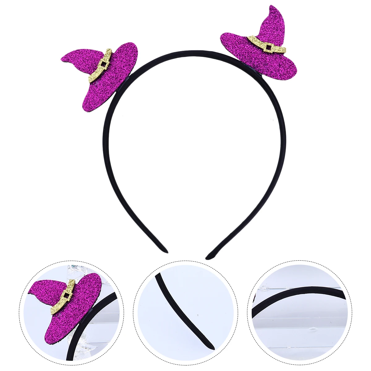 

4pcs Glitter Halloween Headbands Creative Hair Band For Kids Adults Party Decor Cartoon Headpiece Costume Accessories Halloween