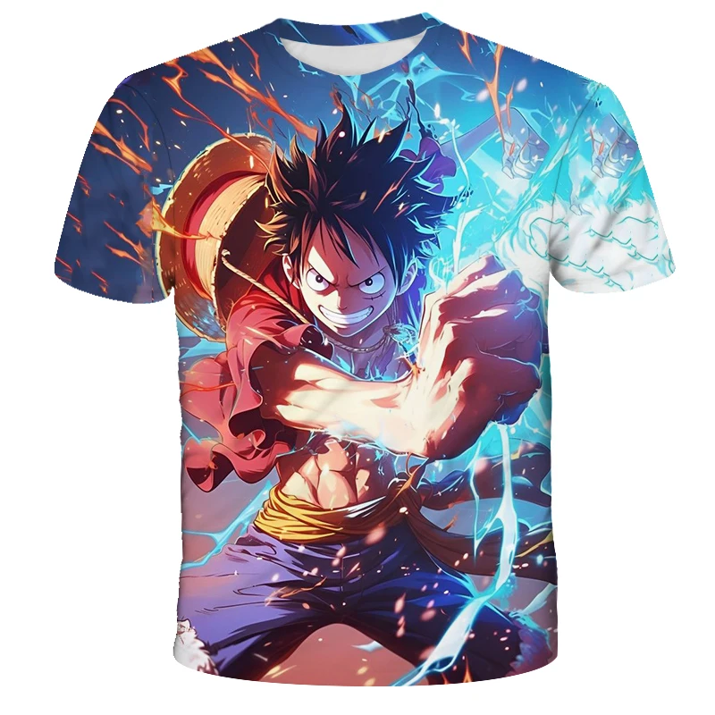 3D Printing Luffy - تي شيرت ثلاثي الأبعاد بتصميم قبعة