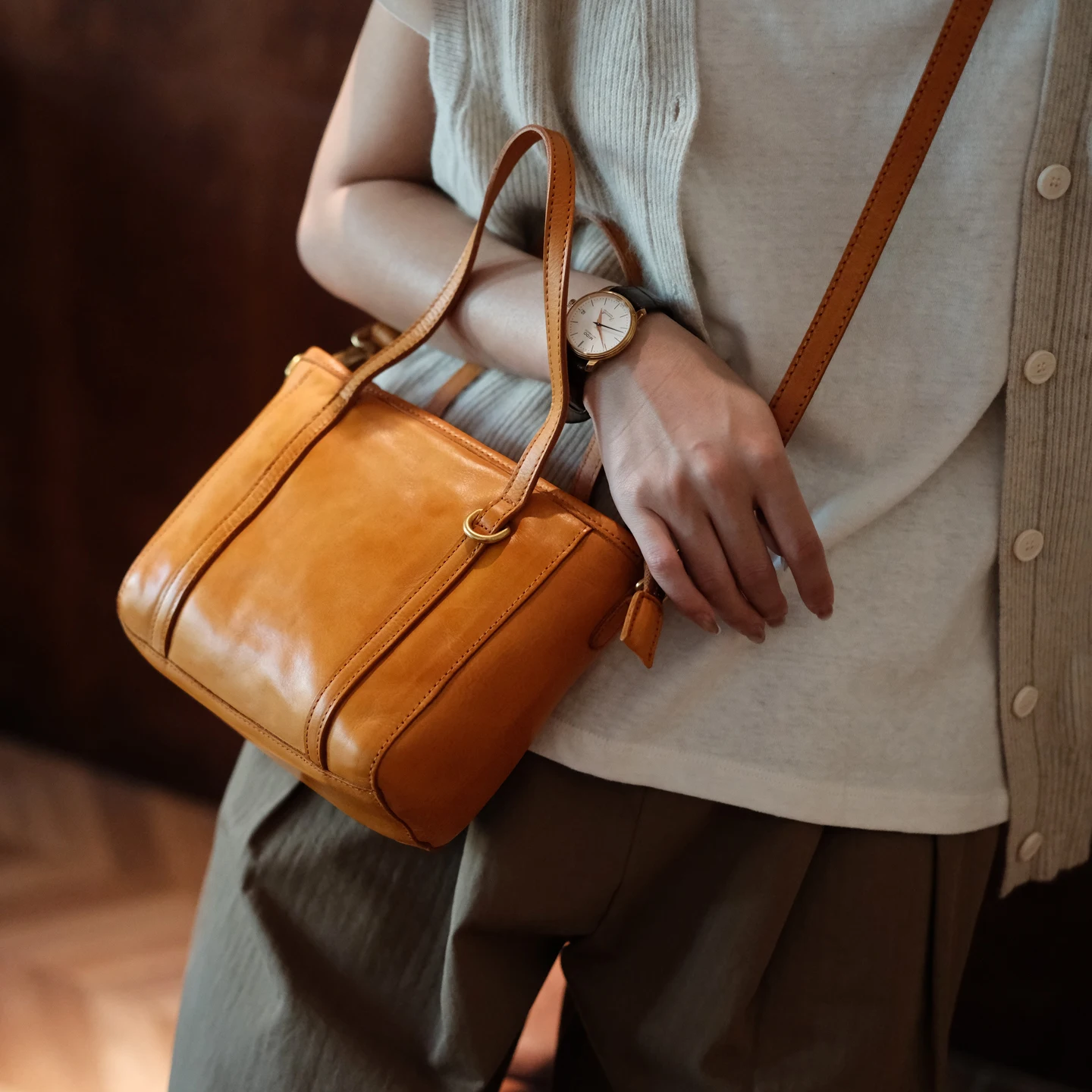 

Organizers designers handmade first layer cowhide women's handbag casual vintage daily party genuine leather ladies shoulder bag