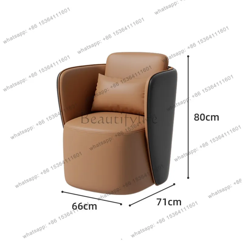 

Sales Office Negotiation Single Sofa Office Rest Area Chair Modern Light Luxury Business Reception Chair