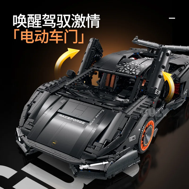 IN STOCK MOC Technical 1:8 RC Supercar LP500 Building Blocks Bricks Assembling Model DIY Adult Toy Christmas Gift Set