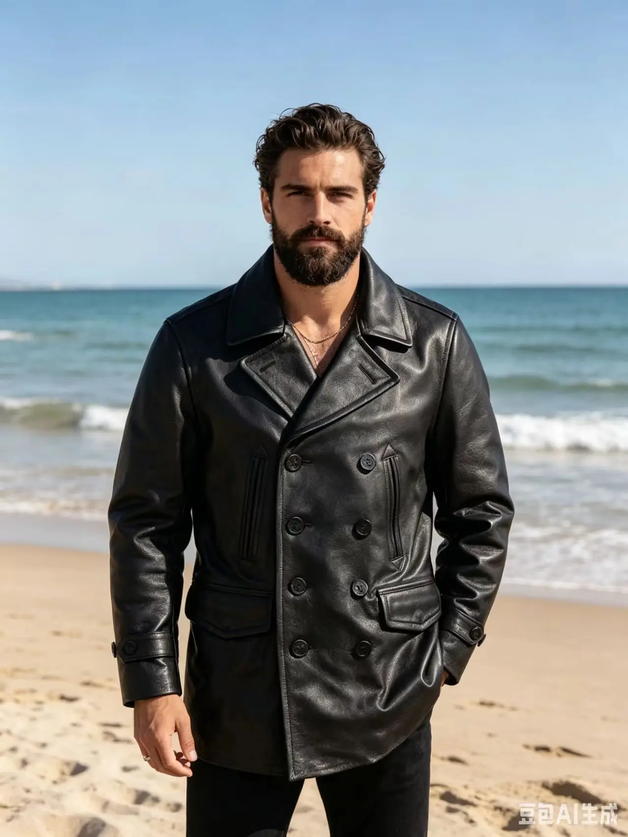 Black Winter Leather Jacket Men Retro Casual Style Plus Size 4XL Genuine Natural Thick Cowhide Double Breasted 740 Pea Coat