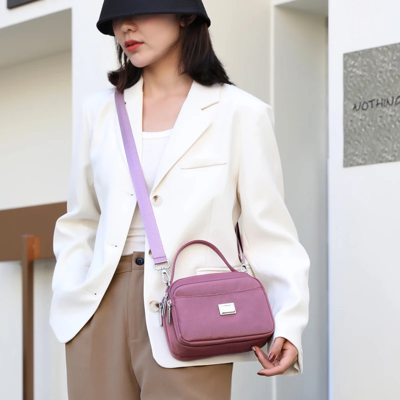Fashion Women's Shoulder bag Small Female CrossBody Bag Girl Purse Phone bag Daily Ladies Messenger Bag Elegant Nylon