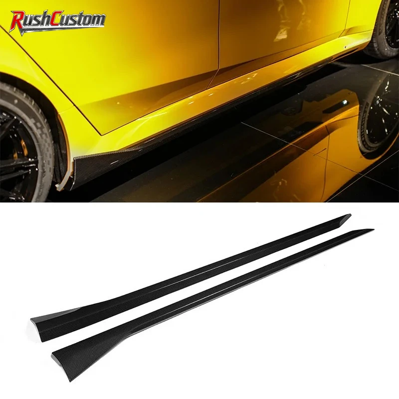 

High Quality MP Style Dry Carbon Fiber Autoclave Side Extension for BMW G90 G99 M5 Sedan 2025+ Side Skirt