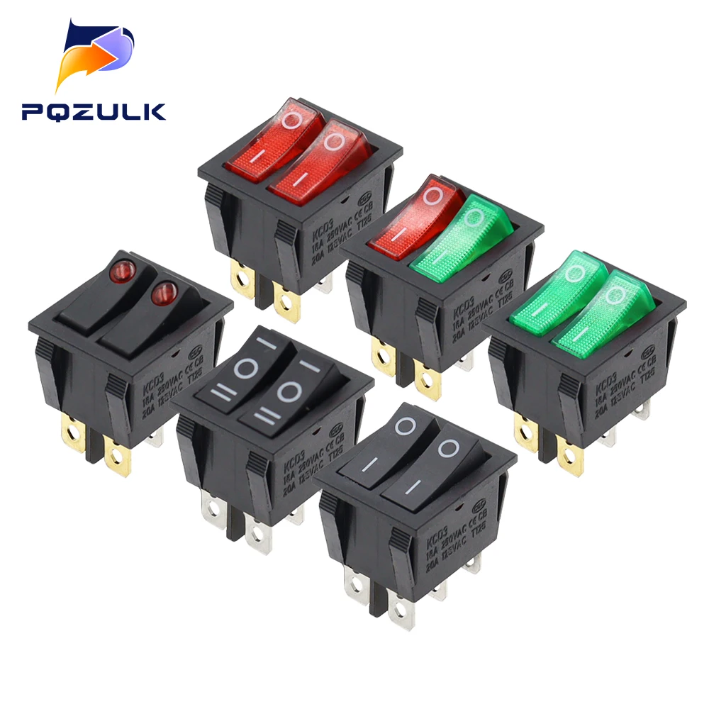 kcd8-6pin-16a-250-В-20a-125-В-двойной-выключатель-света-кулисный-переключатель-водонепроницаемый-ВКЛ-ВЫКЛ-kcd6-выключатель-питания-для-лодки-с-фиксацией