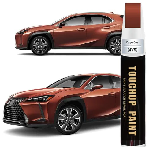 Car Touch up Paint(4Y5 Copper Crest) Compatible with BMW/Lexus, Car Paint Pen Scratch Repair Two-In-One Touch Up Paint