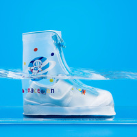 Boys Girls Shoes Covers For Rain Flats Ankle Boots Cover PVC Reusable Non-slip Cover For Shoes Children Waterproof Shoes