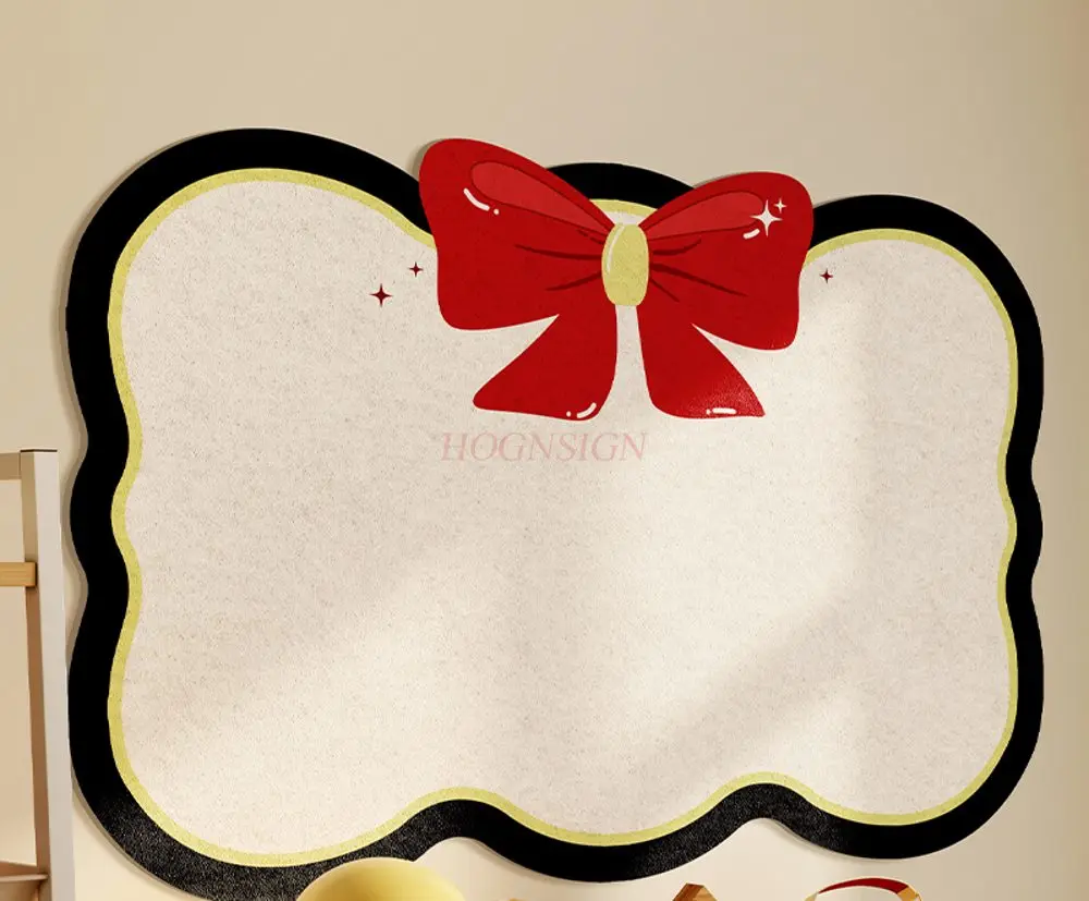 قطعة واحدة من ملصقات الحائط لعقدة الفراشة، لوحة خلفية للصور، لوحة لباد من الخشب الناعم، ملصق جداري للصور #4