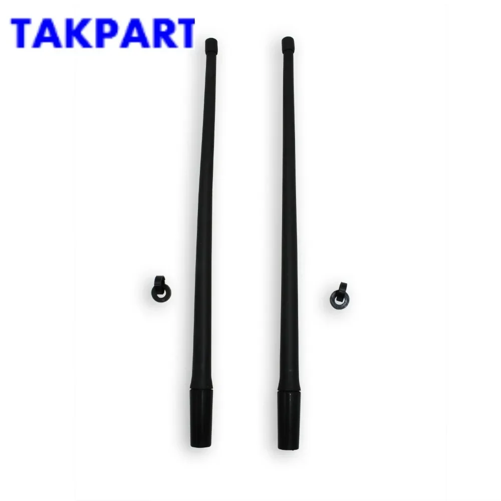 TAKPART 2pcs 13inch Rubber Antenna Masts For Harley Davidson 1985-2013 Touring Models