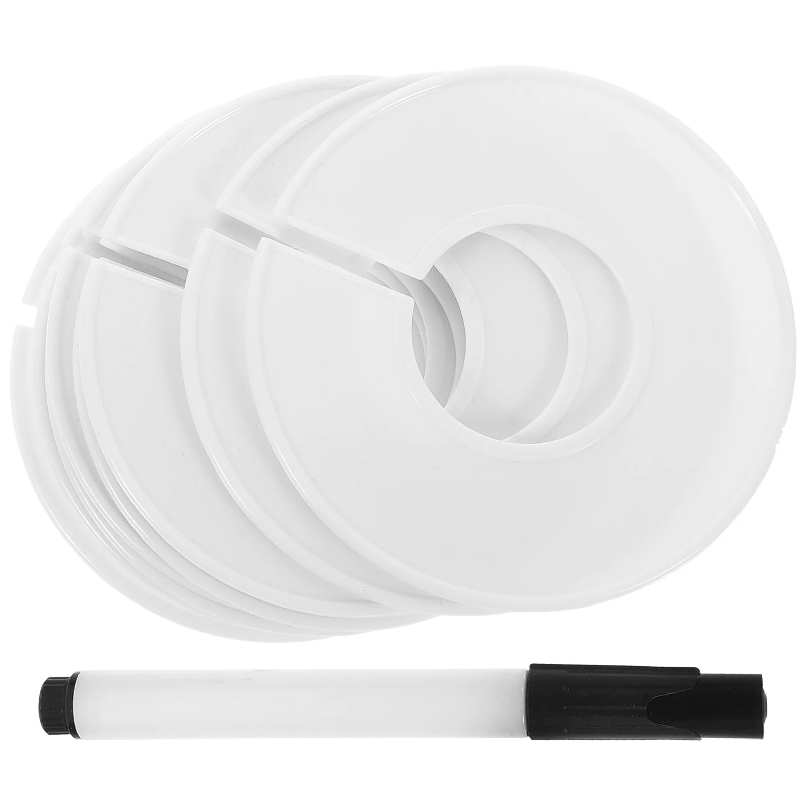 1 Set Of Clothes Size Wardrobe Closet Organization Plastic Hanger Separators Baby Clothing Rack Dividers Abs Sorting Tool For