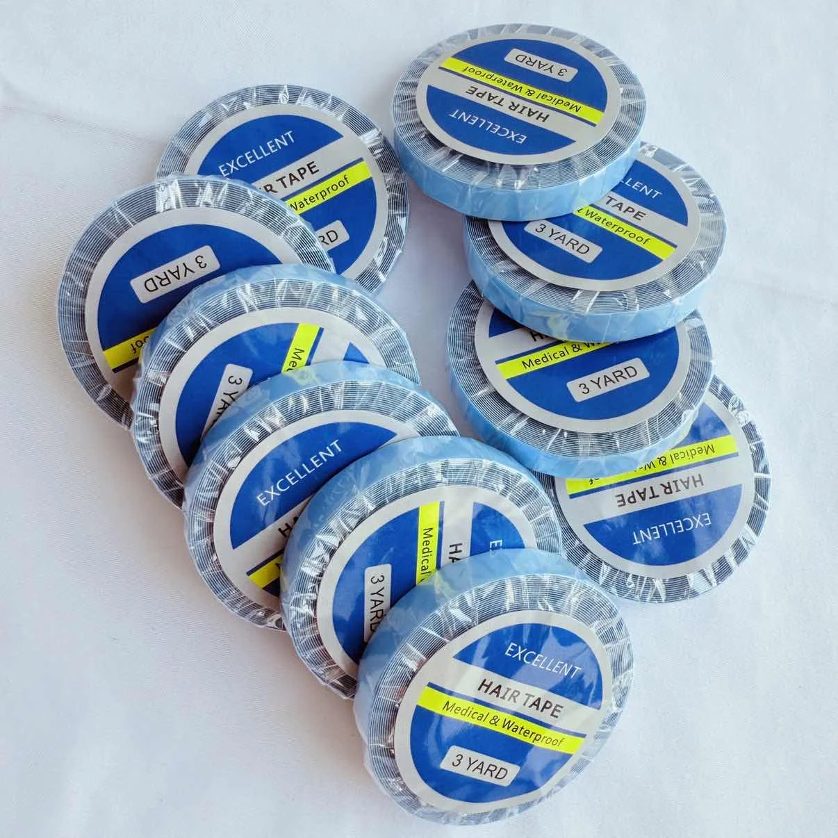 

50PCS 3yard 0.8cm Wig Tape Double Sided,Wig Tape Double SidedTransparent,Lace Front Wig Tape Waterproof Strong Adhesive