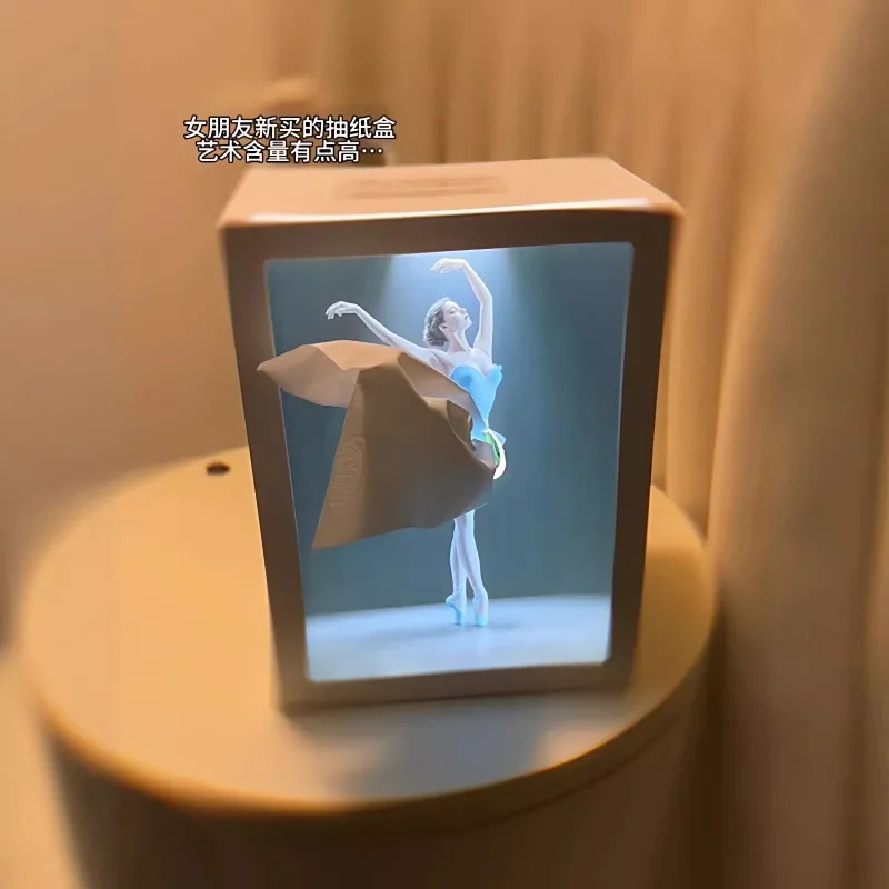 Ballet tissue box 2026 new girl tissue box creative desktop ornament home decoration storage box