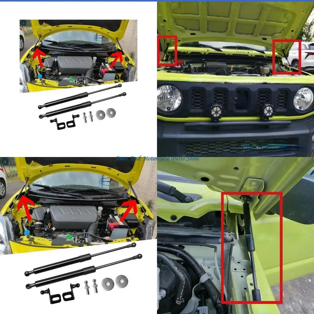 

P9FD Hydraulic Hood Lift Support Struts Gas Spring Shock Absorbers for Jimny JB64 JB74 2019-2023 Safe Convenient Maintenance