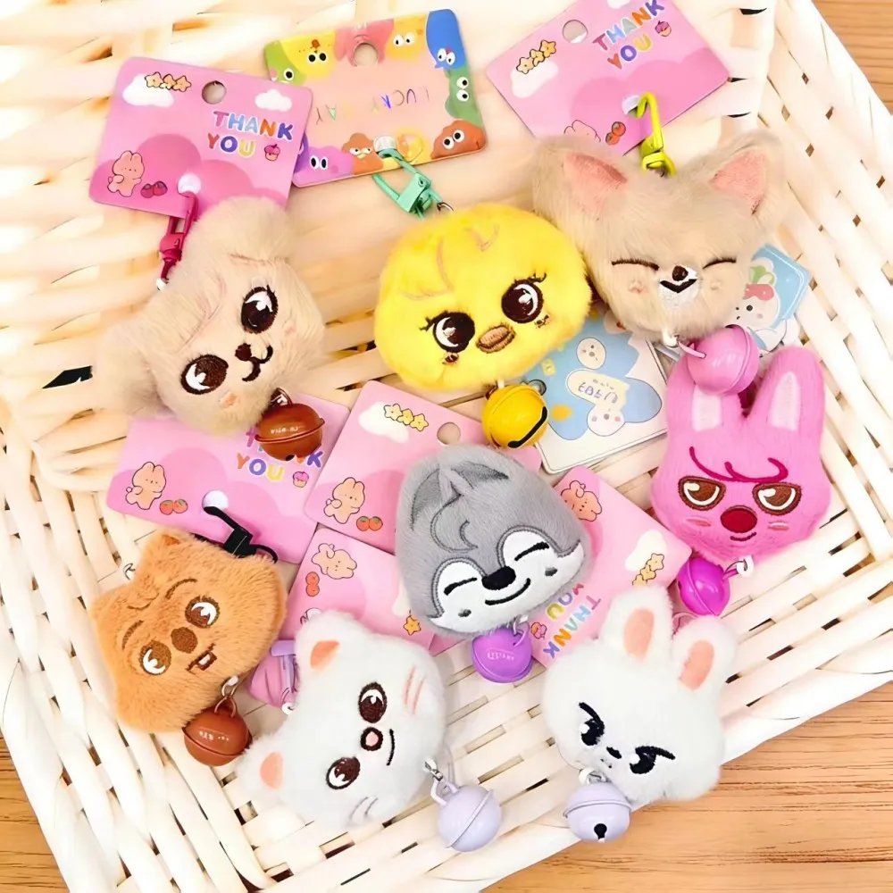 

NEW 2026 stray kids Cartoon pendant doll animal head keychain bag creative skzoo cartoon hanging decoration gift
