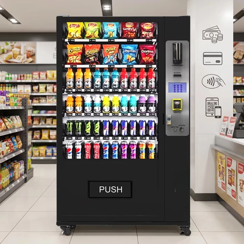 Customized Drink& Snack Vending Machine Germany Standard Durable Design Includes SDK Function Water Dispenser Snack Machine