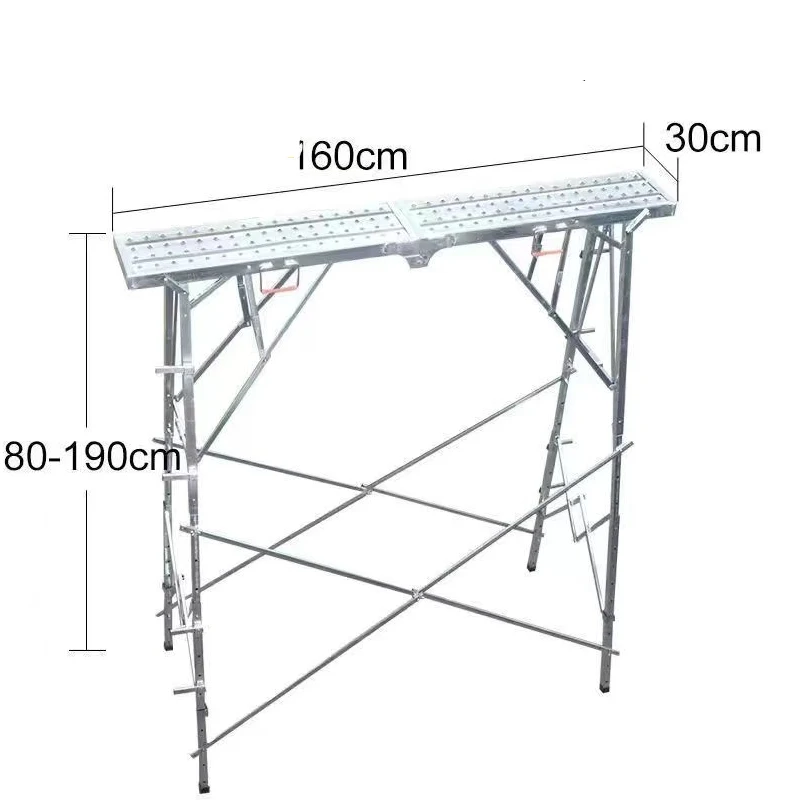 

Folding Stool Lift Thickened Decoration Stool Double Support Indoor Putty Scaffolding Ladder