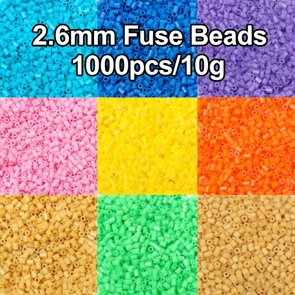 

Термомозаивляемые бусины 2,6 мм, 1000 шт., для творчества, развивающие игрушки, аксессуары для подвесок, 3D-пазлы