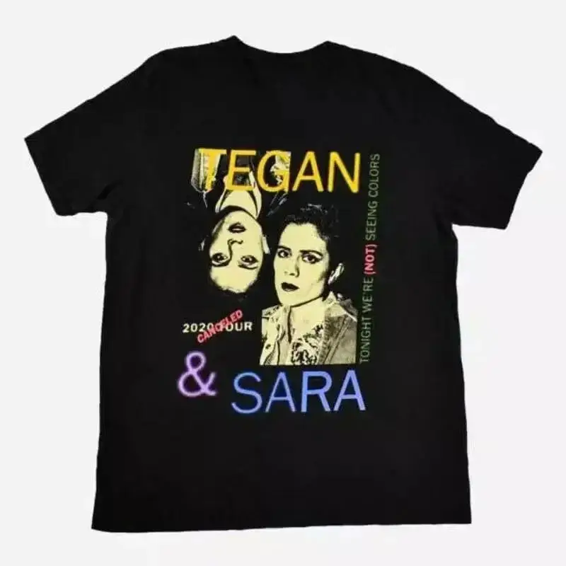 Tegan And Sara T-Shirt aus Baumwolle in voller Größe Bt145