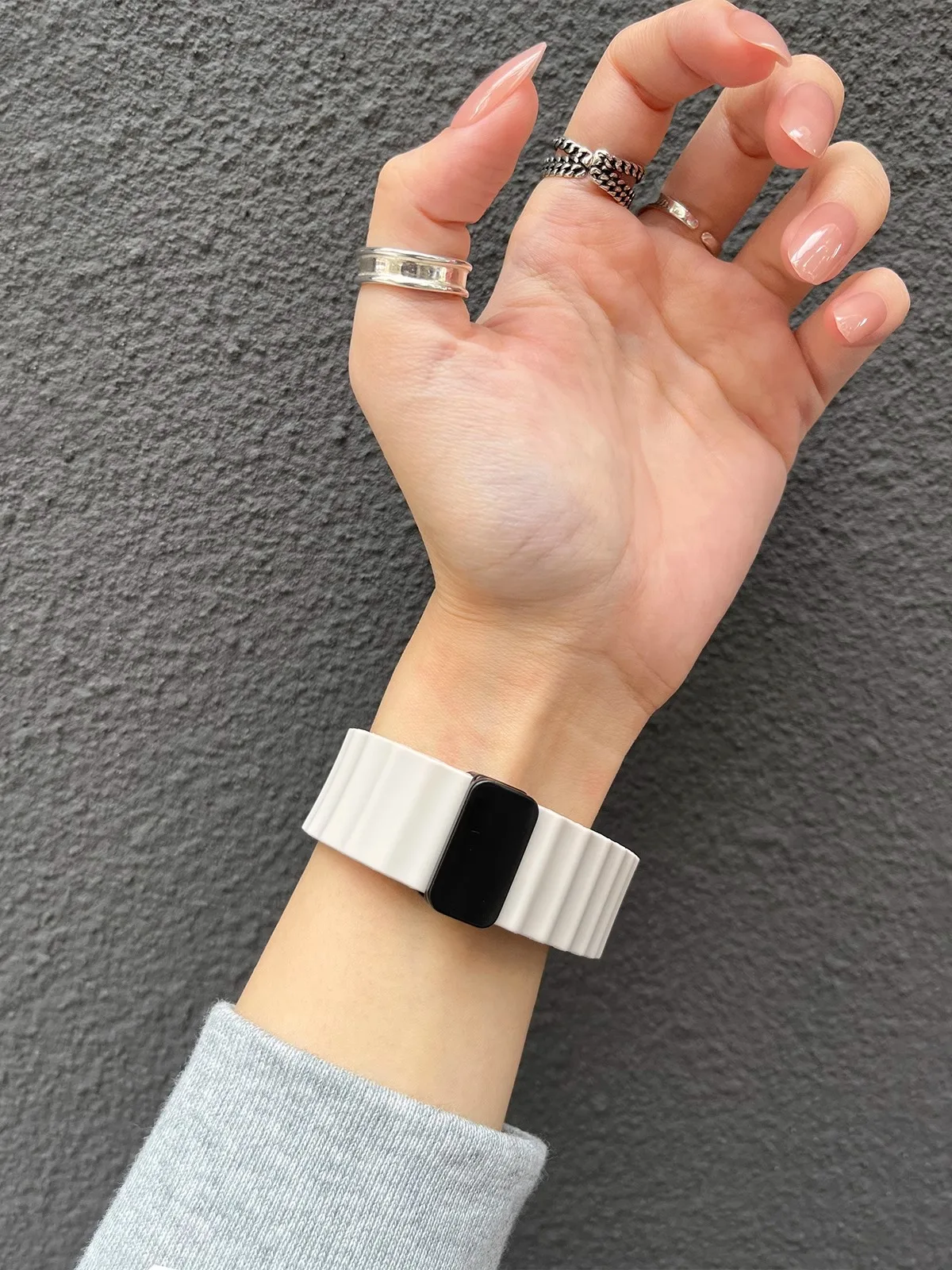 Ocean Silikon-Schlaufenarmband für Samsung Galaxy Watch 7, 6, 5, 40 mm, 44 mm, verstellbares Armband, Armband für Galaxy 4 6 Classic 20/22 mm – Detail 20