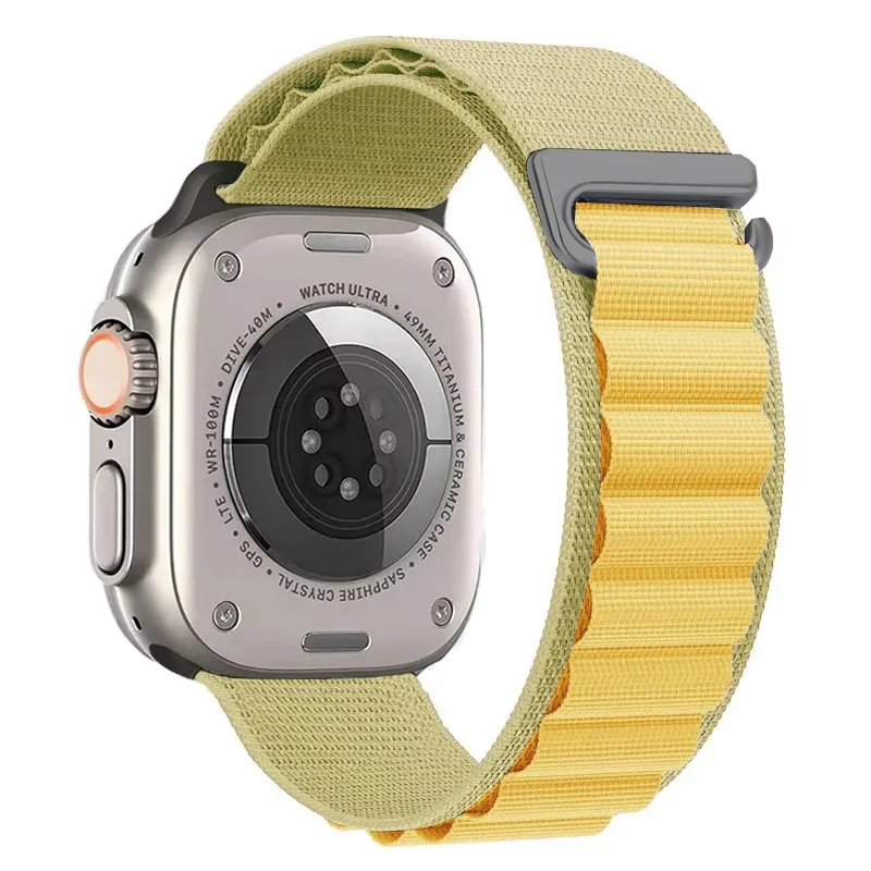 Alpine Loop for Apple Watch Band 49mm 45mm 44mm 42mm 46mm 40 41 mm Nylon Wristband for iWatch Series Ultra 2 49mm 10 9 8 7 6 SE2