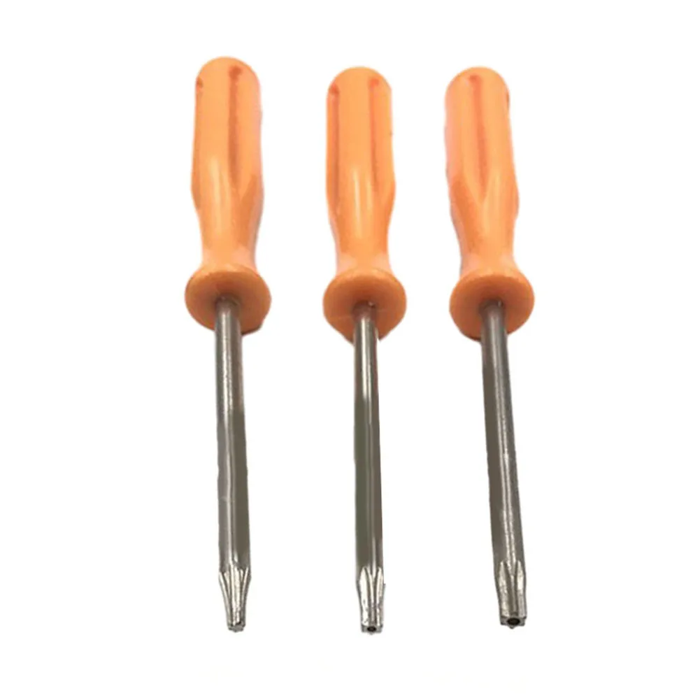 3Pcs Torx Screwdriver 100mm T6 Solid T8 Hollow Head Driver Bit Security Opening Tool For Console Repairing Manual Tool