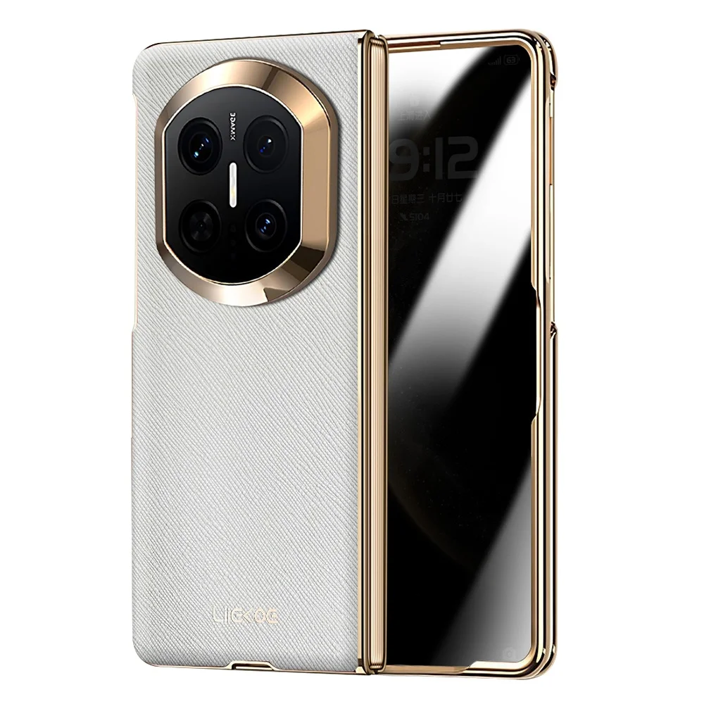 

Чехол из воловьей кожи + защитная пленка из закаленного стекла для Huawei Mate X7 X6 X5 Business Cover