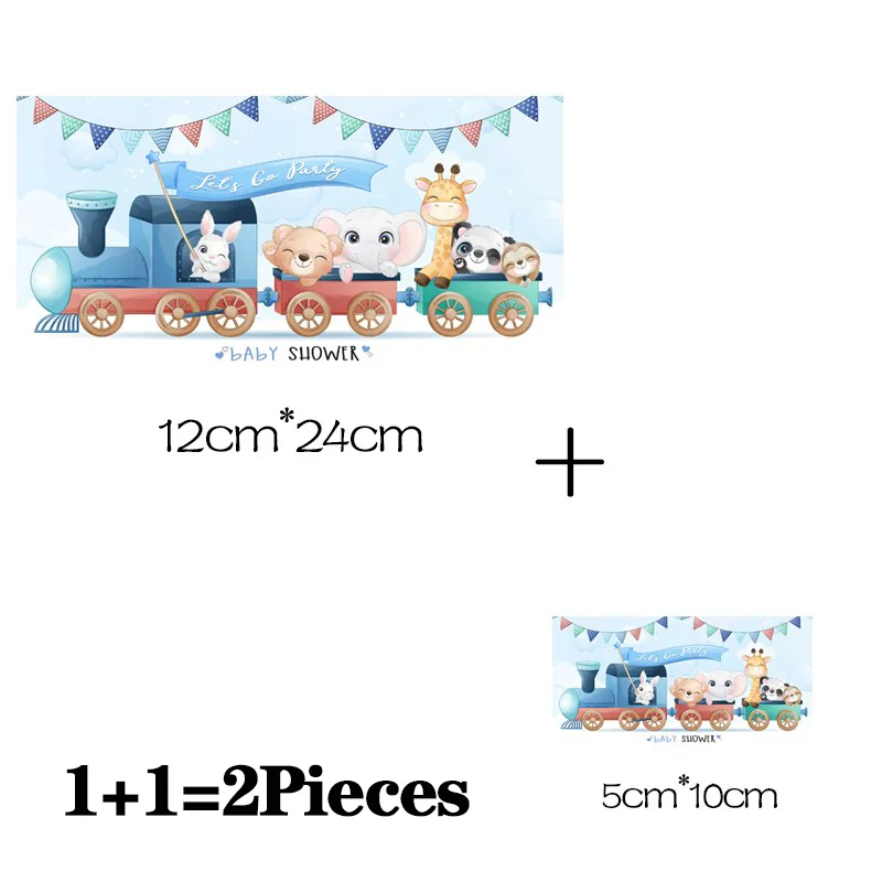 2Pcs/Lot Iron On Ironing Application Thermo Adhesive Patches Animal Cute Thermal Transfer Stickers For Children\'s Clothes Kids