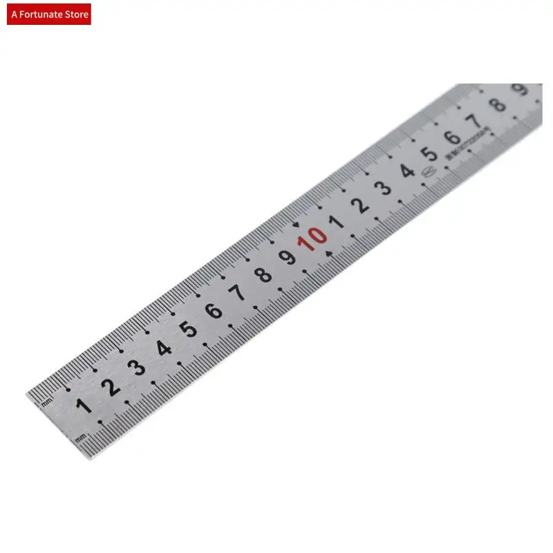 

4X Double Side Scale Stainless Steel Straight Ruler Measuring Tool 50Cm-A78G