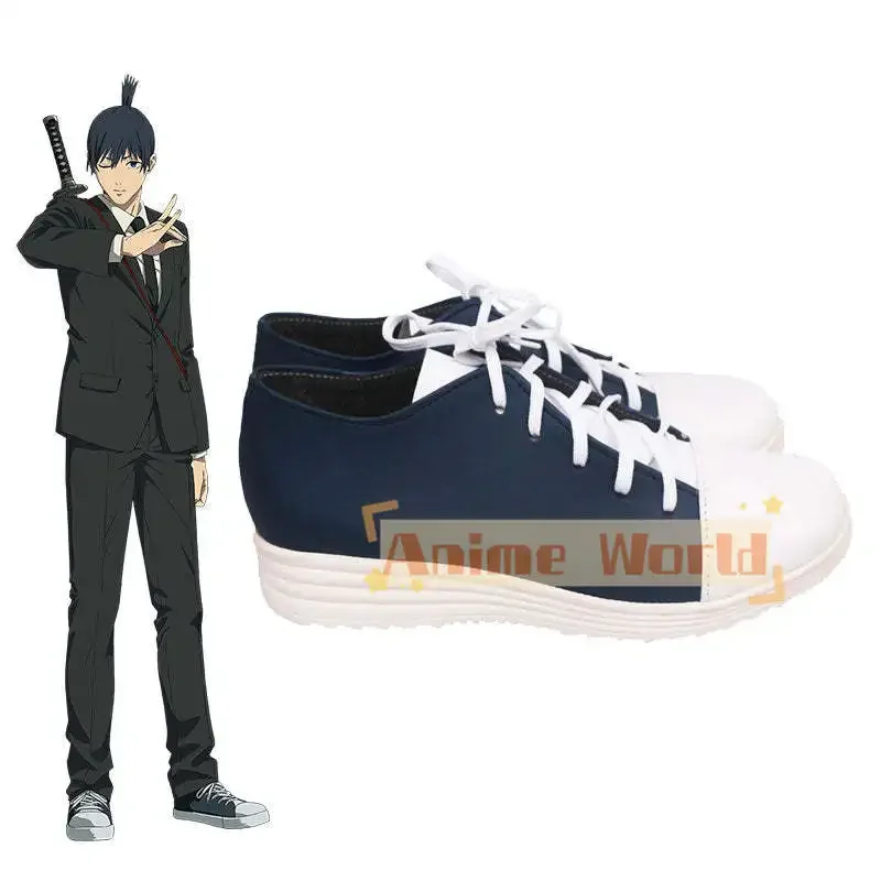 Aki Hayakawa Scarpe Cosplay Festa di Halloween Pelle PU Realizzata su misura