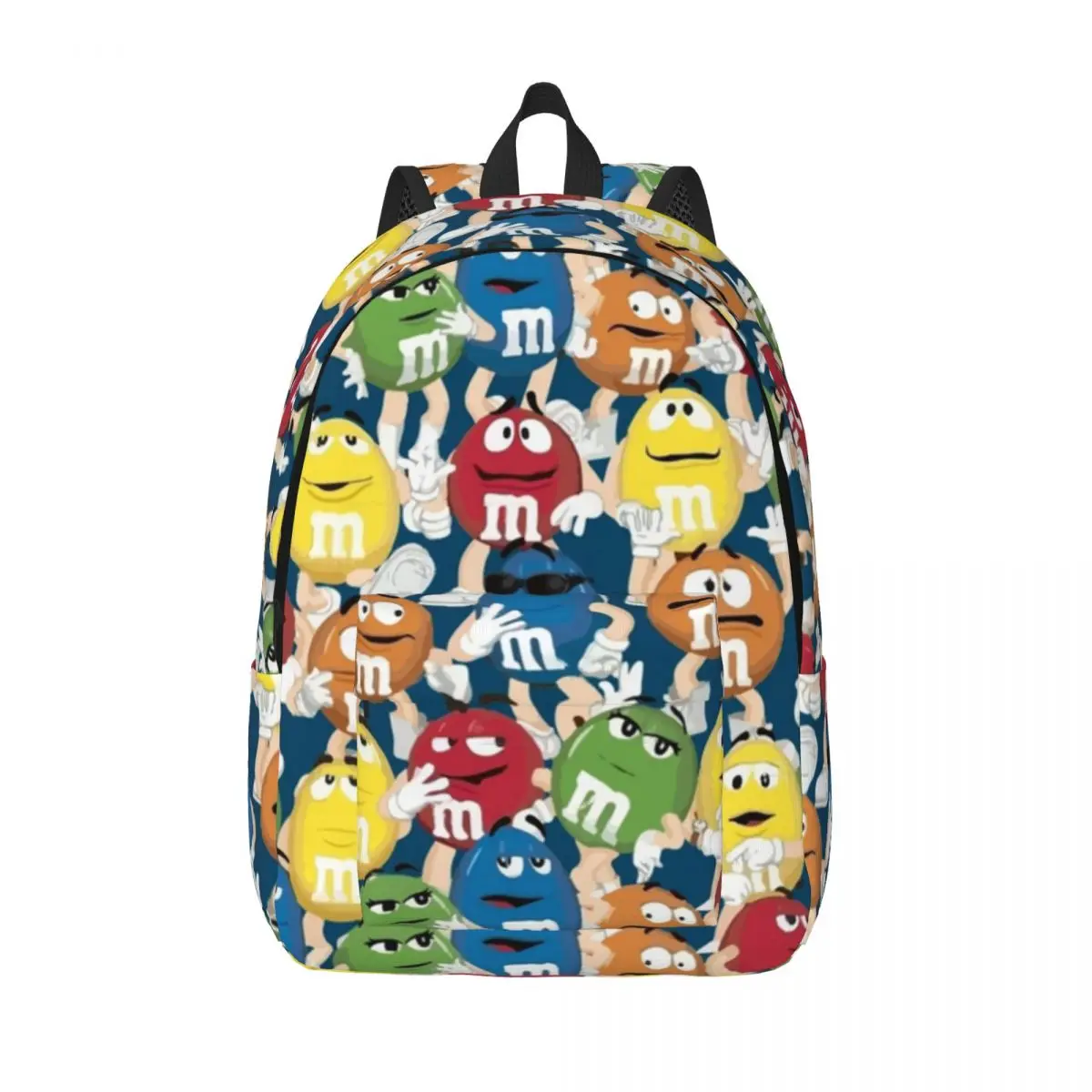 

New M And M Characters Student Backpack School Bag Hiking Travel Daypack for Men Women Bookbag Shoulder Bags