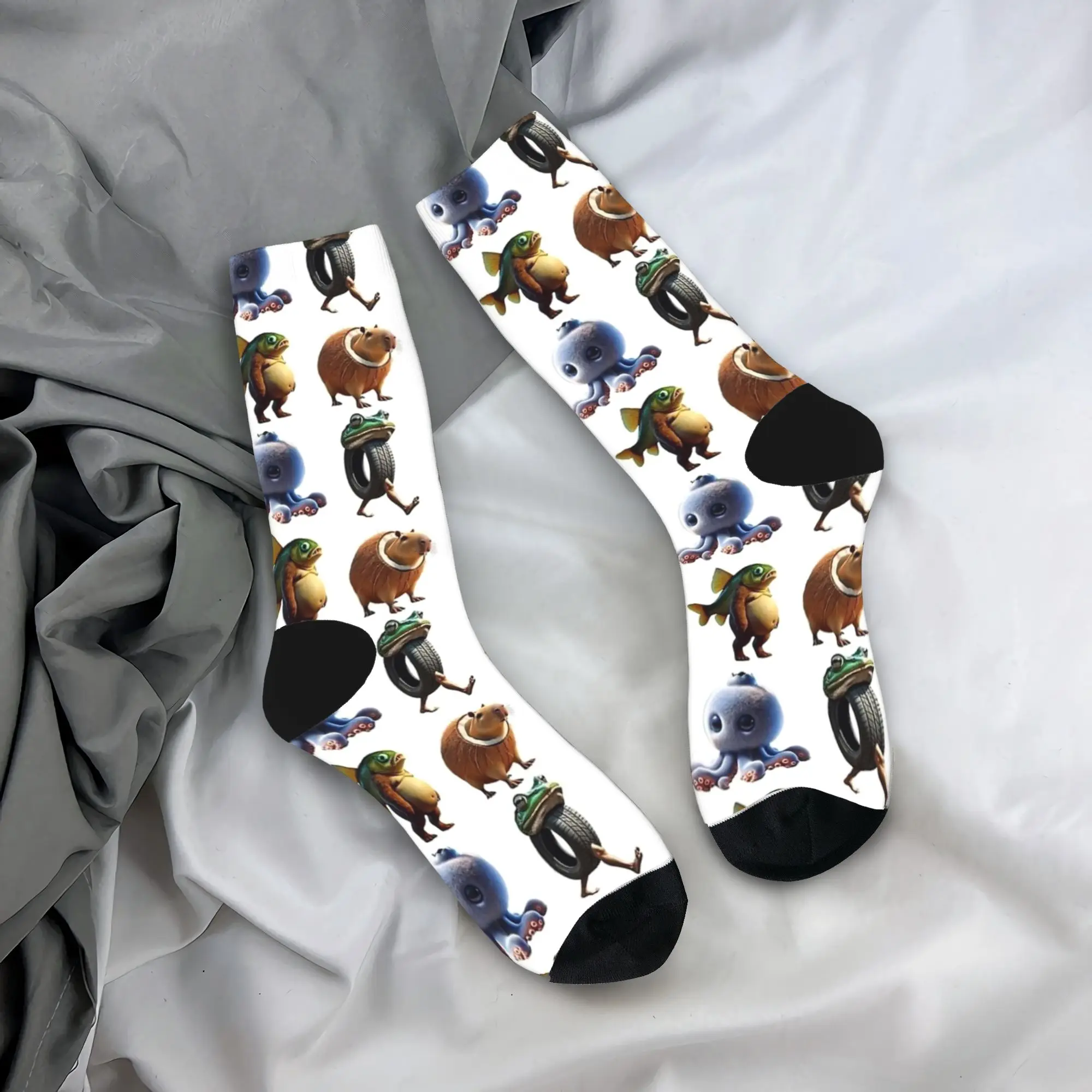 

Итальянские носки Brainrot Tripi Tropi, чулки на заказ, нескользящие носки для пар, мягкие осенние элегантные носки для бега