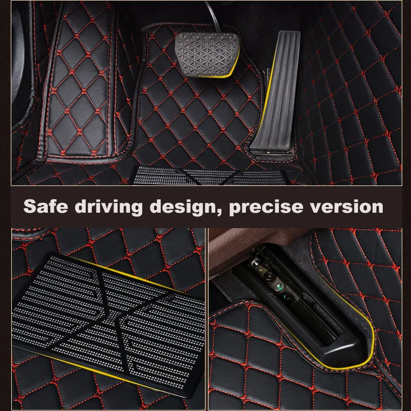 Autohome Car Floor Mats For VOLVO V50 2004-2010 Year Upgraded Version Foot Coche Accessories Carpetscustomized