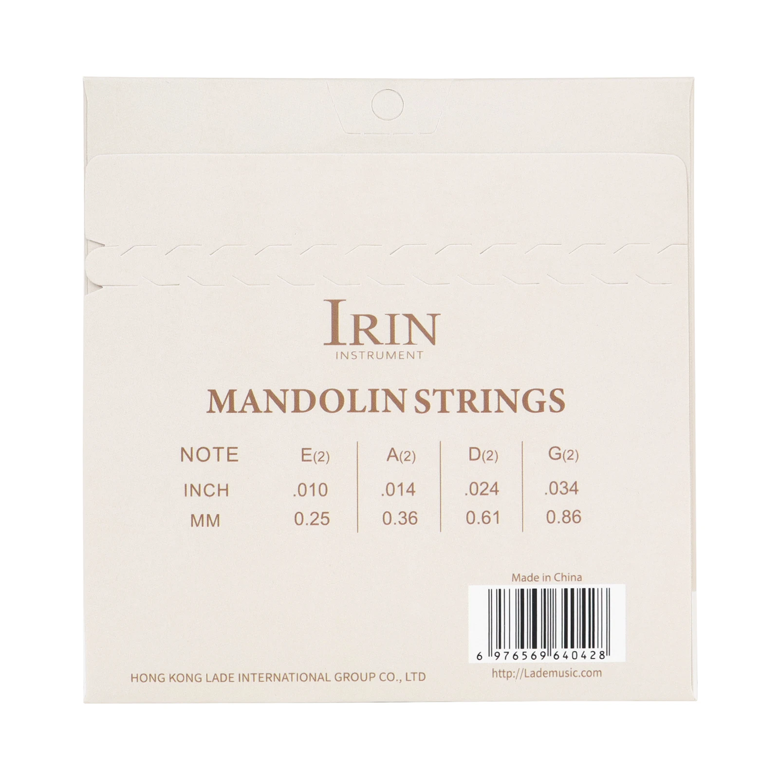 IRIN Mandolin String 8 pcs Set Guitar Strings Phosphorous Copper Material Rustproof Guitar Strings Instrument Accessories