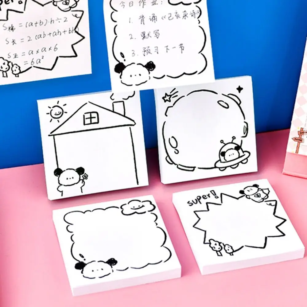 

Notebook Cute White Sticky Notes Simple Creative Memo Pad Ins High Appearance Level Message Paper Student