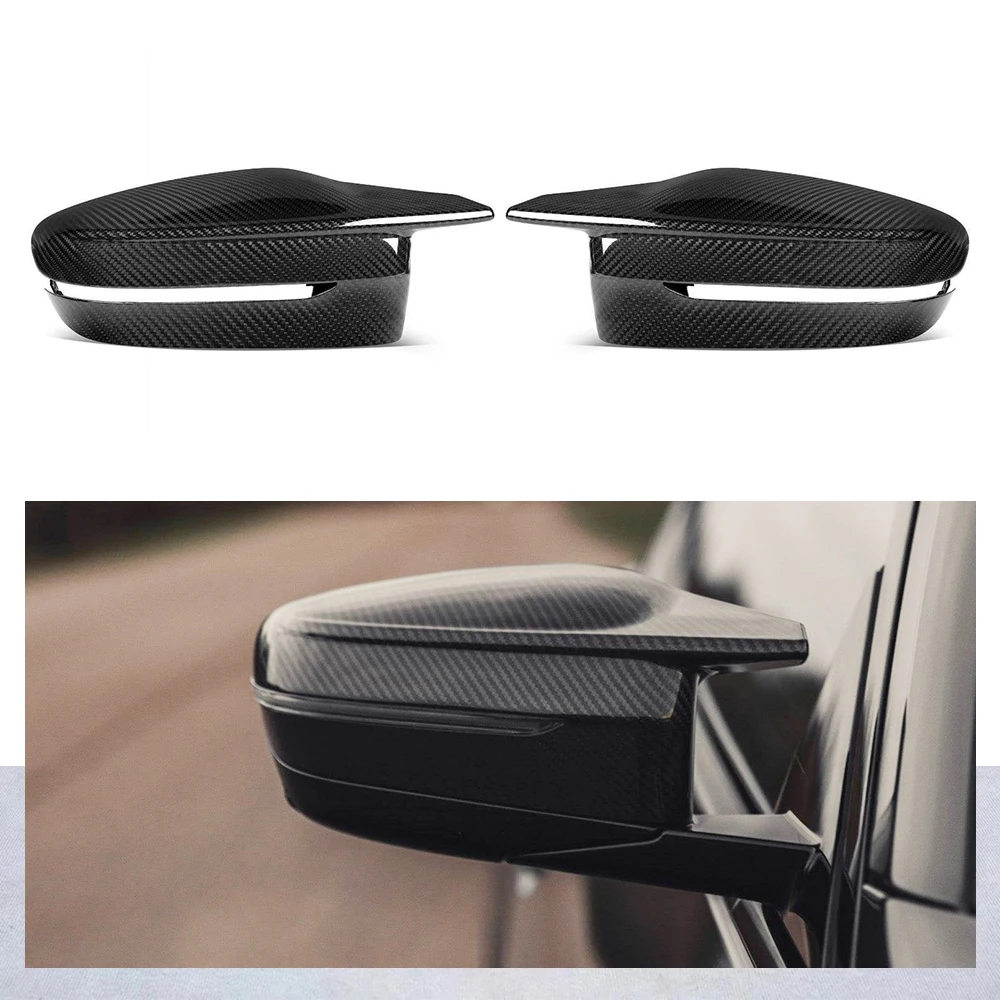 Glossy black 100% Dry Carbon Fiber Side Mirror covers For 4 Series G22 G23 2021-UP body kit