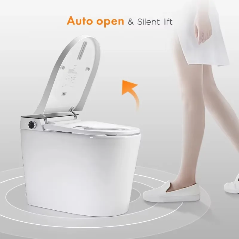 Automatic Intelligent Smart Toilet Bathroom One Piece Bidet Toilet with Remote Control