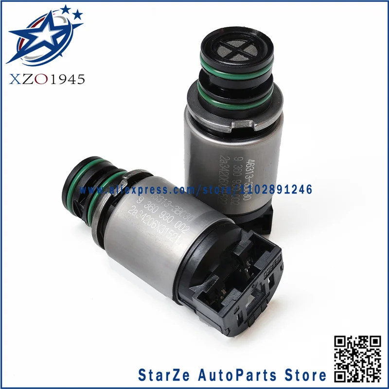 

2Pcs A6GF1 A6MF1 Automatic Transmission Solenoid 46313-3B030 Shift A B Short Body Black Cap For Hyundai 463133B030