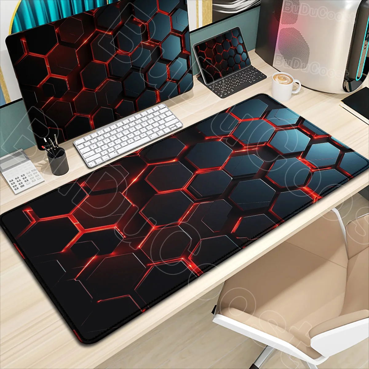 

HD Printing Hexagon Mousepad Computer XXL MousePad Keyboard Pad Mouse Mat Gaming Soft Office Carpet Table Mats Desktop Mouse Pad