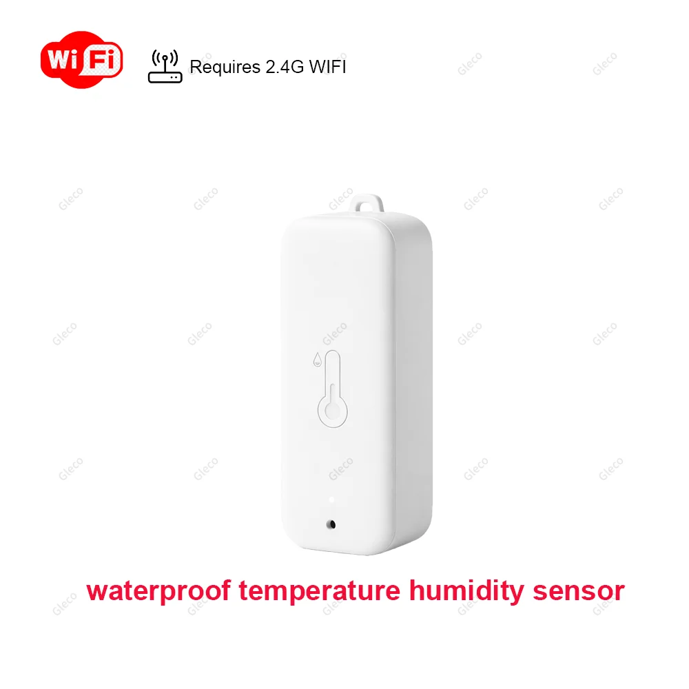 Tuya Zigbee/Wifi Temperatuur-vochtigheidssensor Detector Optie Binnen Buiten Waterdichte LCD-thermometer Hygrometer Voor Alexa Z2M