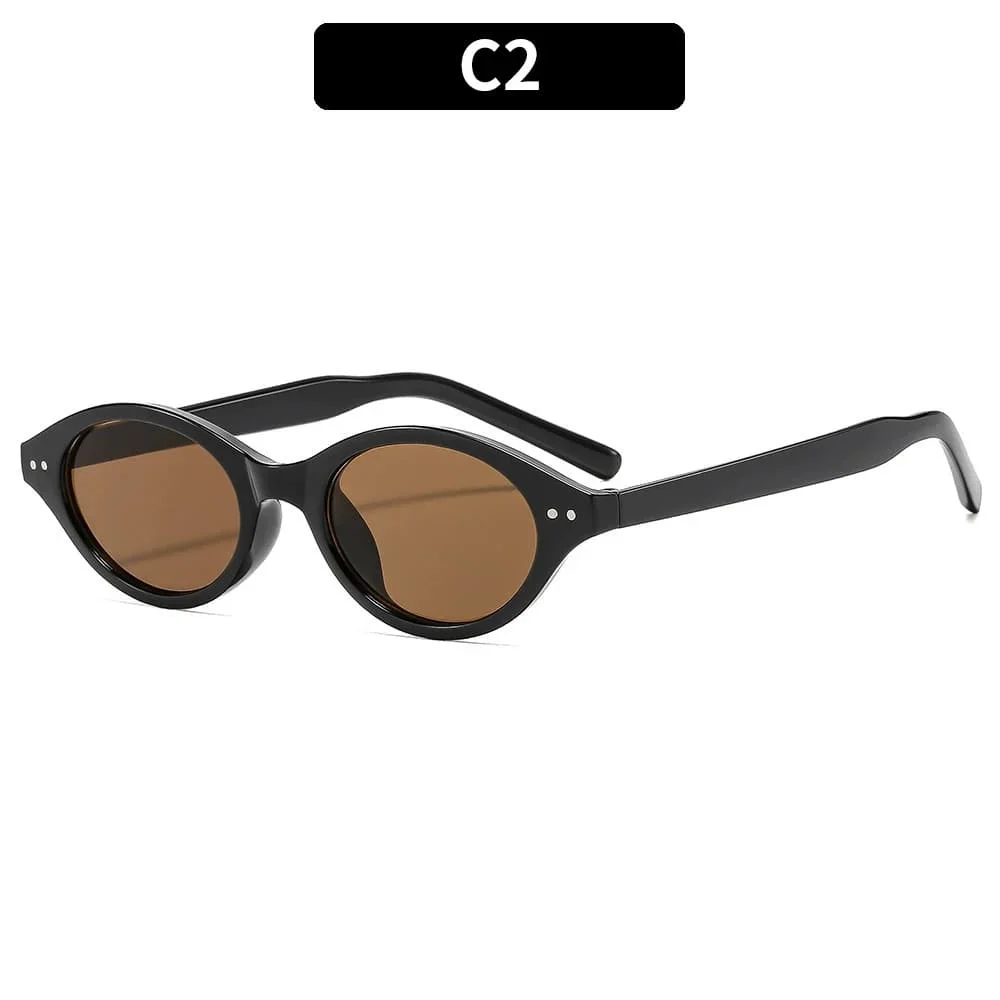 نظارات شمسية نسائية بإطار صغير، متعددة الاستخدامات للقيادة في الهواء الطلق والسفر، نظارات مقاومة للأشعة فوق البنفسجية، مريحة لحماية العين