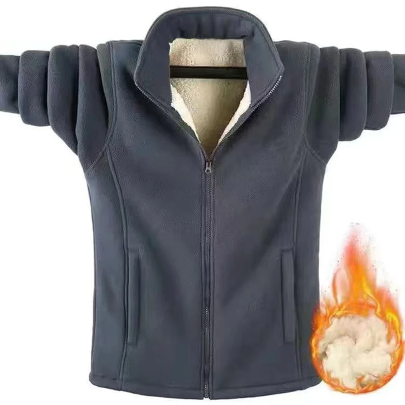 

Men's Fce Jaet Thiened Floing Outerwear Spring Autumn Winter Double-sided Sweatirt Open Cardigan Youth Faion