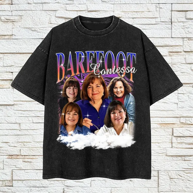 Barefoot Contessa Vintage T-Shirt, Retro 90's Bootleg Tee, Barefoot Contessa Unisex Shirt, Ina Garten Fan Shirt