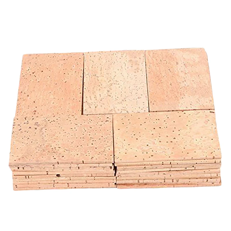 50Pcs Saxophone Neck Cork Sheet 2Mm Soprano Tenor Alto Saxophone Clarinet Joint Natural Neck Cork Sheet Natural Kit