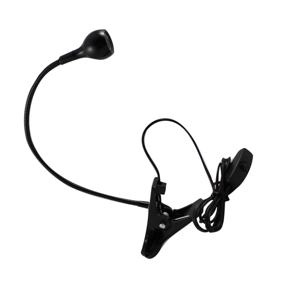 Clip Table Lamp LED USB Flexible Clamp Desktop Lamp Eye Protection Warm White Reading Light for Home Study Clip Table Light