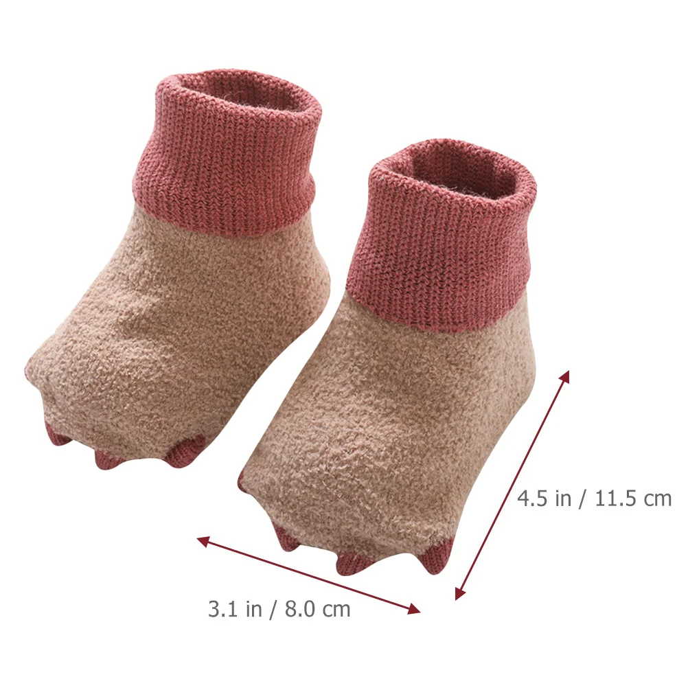 

1Pair Winter Warm Baby Socks Anti-Skid Bottom for Toddlers 6-12 Months Soft Stretchy Infant Socks Indoor Outdoor Use