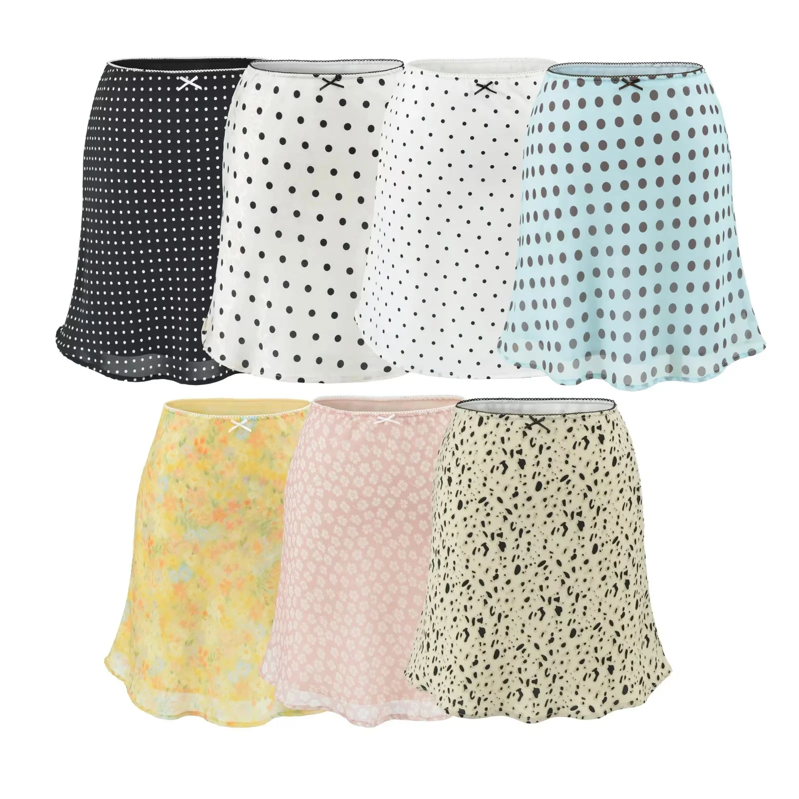 Retro Polka Dot Halter Neck  Dress Women's High Waist  Knot Slimming Pure Desire Sexy Short Skirt Summer Fashion